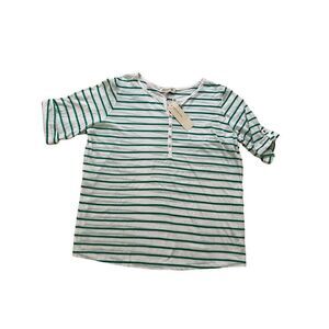 Jones New York stripped short sleeve tee size 1X